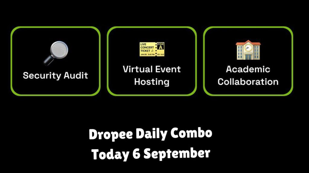 Dropee Daily Combo Today 6 September