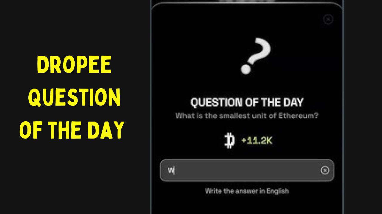 Dropee Question of the Day