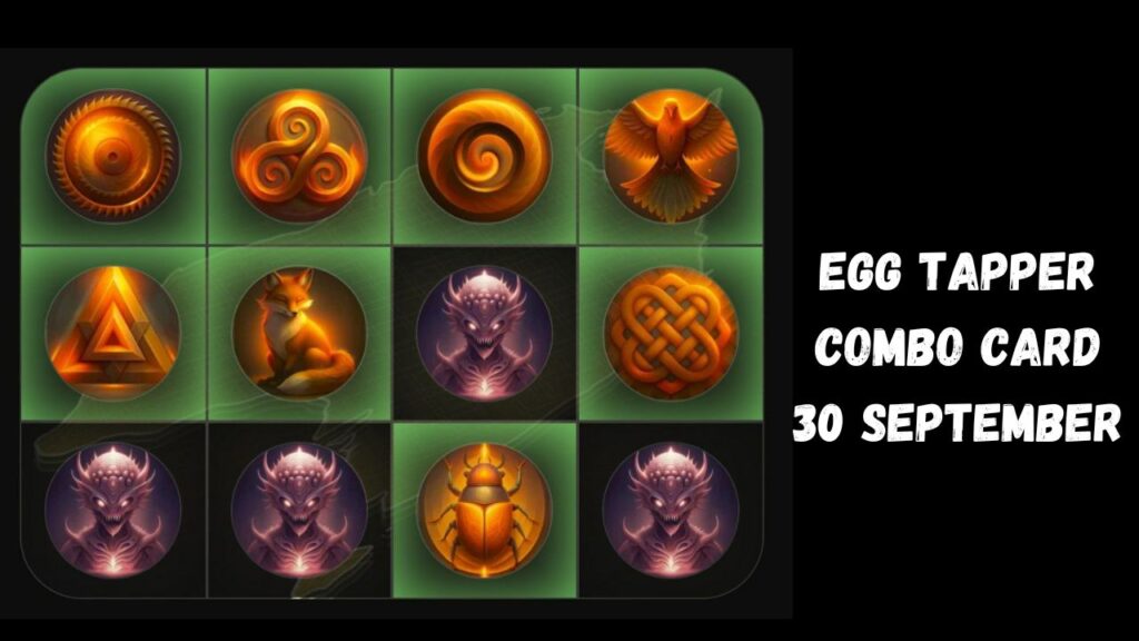 Egg Tapper Combo Card 30 September