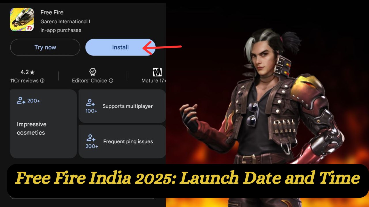 Free Fire India 2025 Launch Date and time