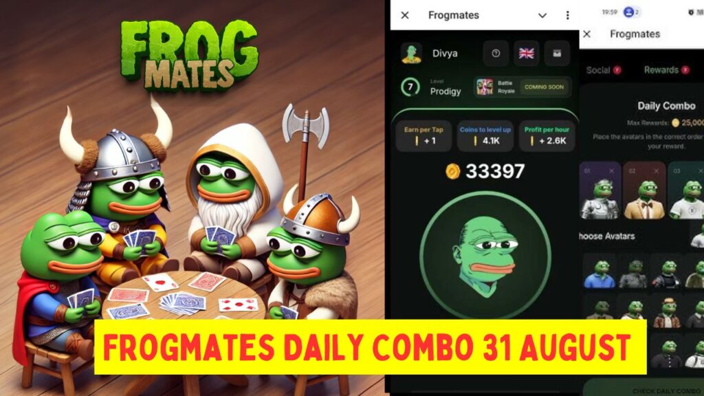 Frogmates Daily Combo 31 August 