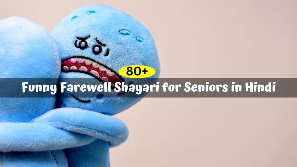 Funny Farewell Shayari for Seniors in Hindi