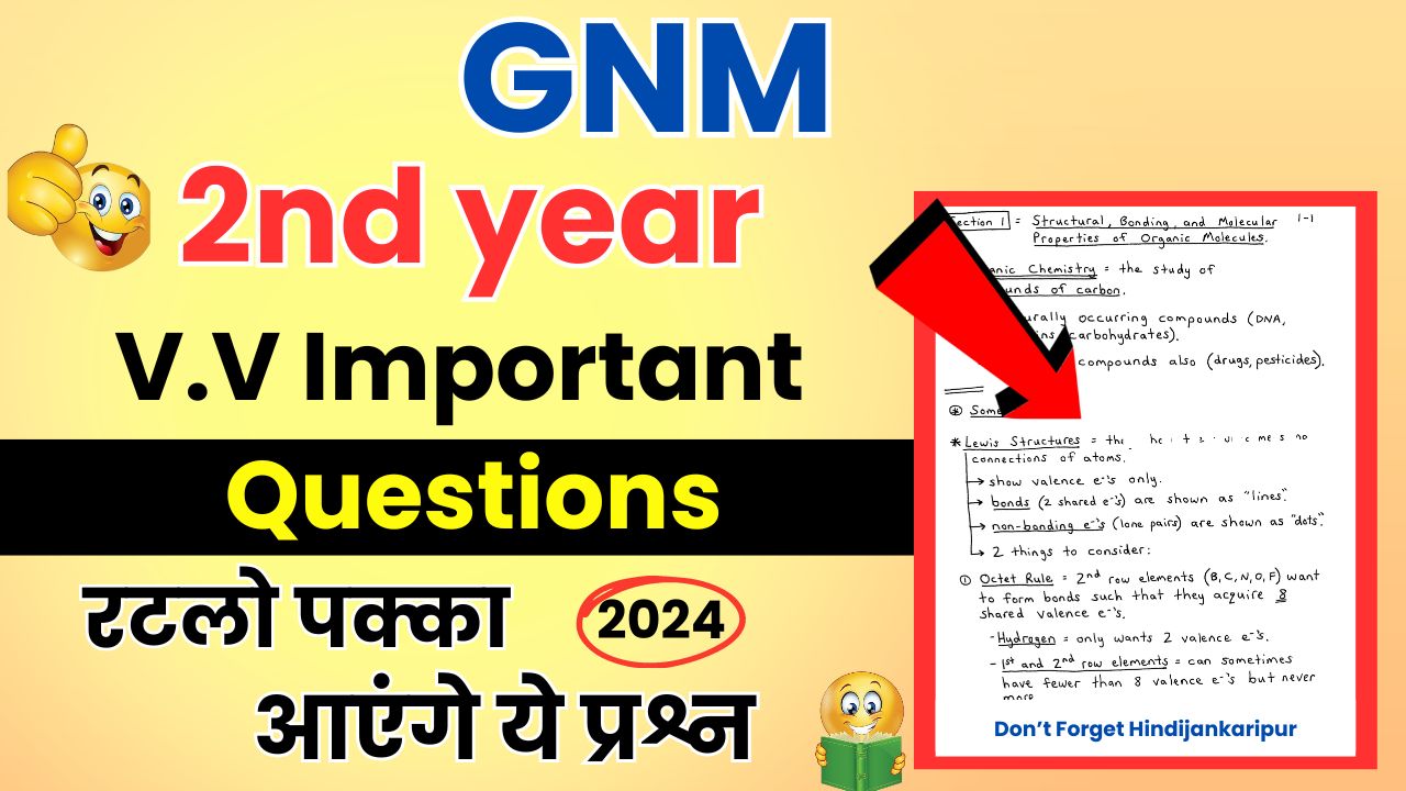 GNM 2nd year important questions