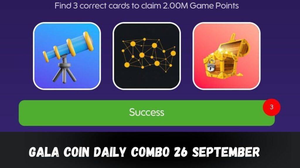 Gala Coin Daily Combo 26 September