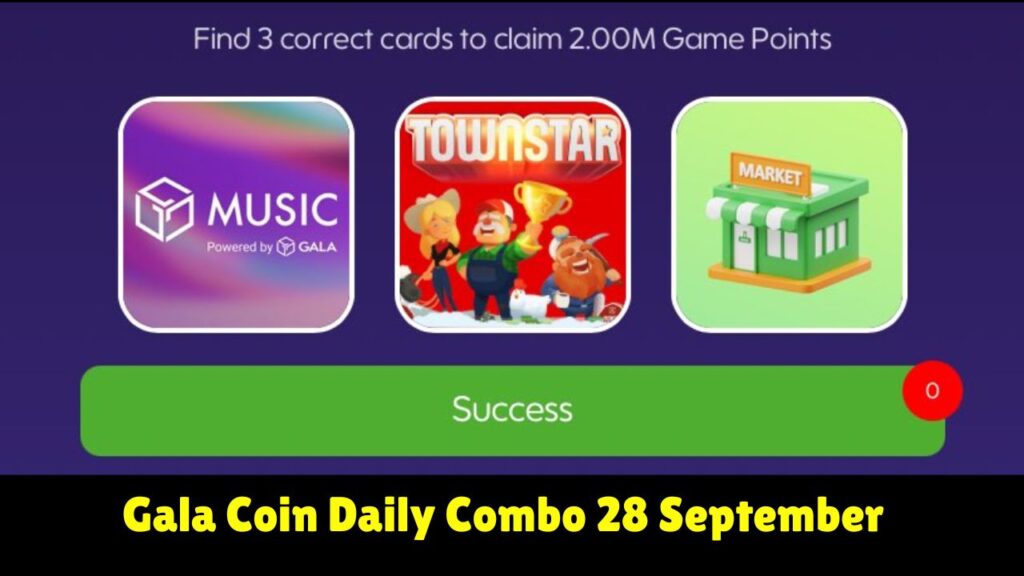 Gala Coin Daily Combo 28 September