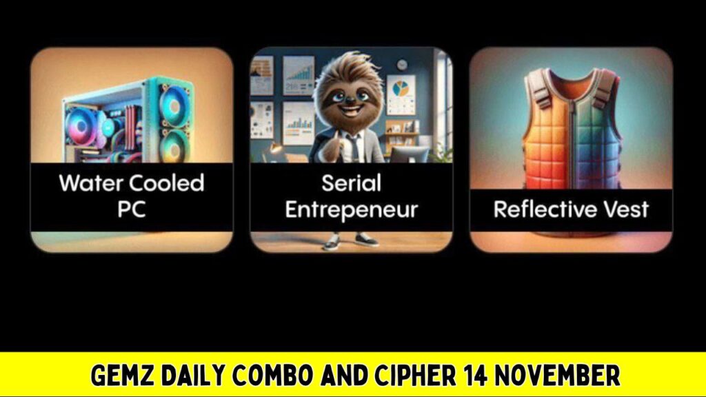 Gemz Daily Combo and Cipher 14 November