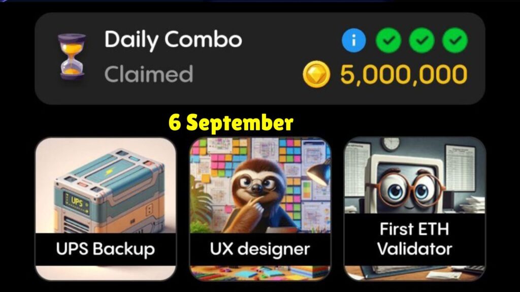 Gemz Daily combo 6 September