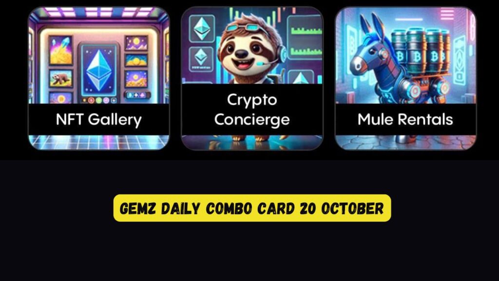 Gemz Daily combo Card 20 October