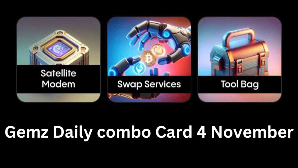 Gemz Daily combo Card 4 November