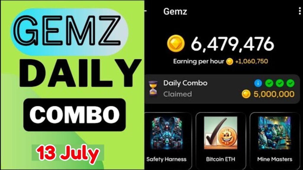 Gemz daily combo 13 July