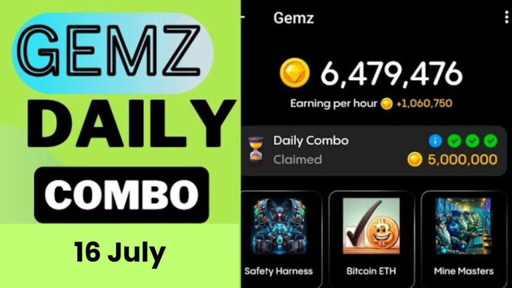  Gemz daily combo 16 July