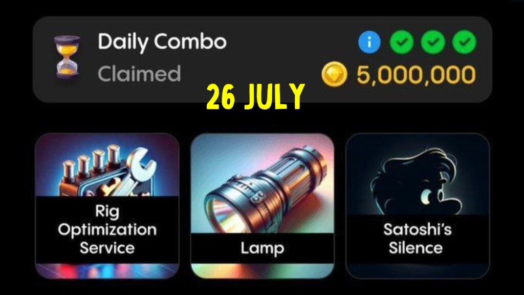  Gemz daily combo 26 July