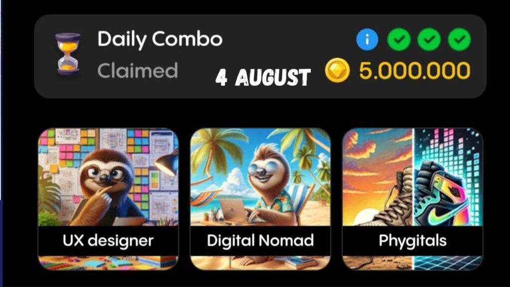 Gemz daily combo 4 August