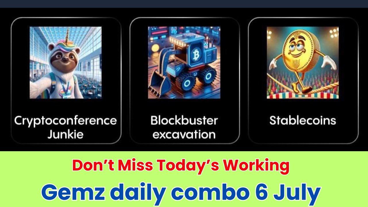 Gemz daily combo 6 July