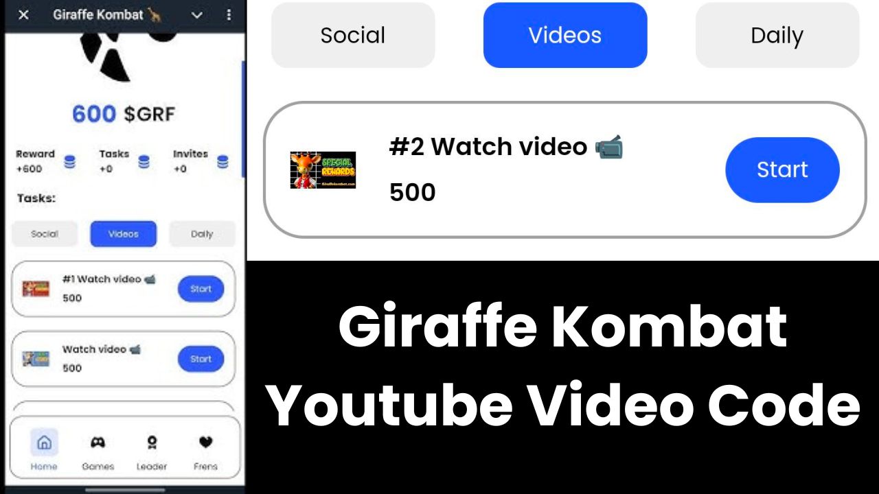 Giraffe Kombat Youtube Video Code