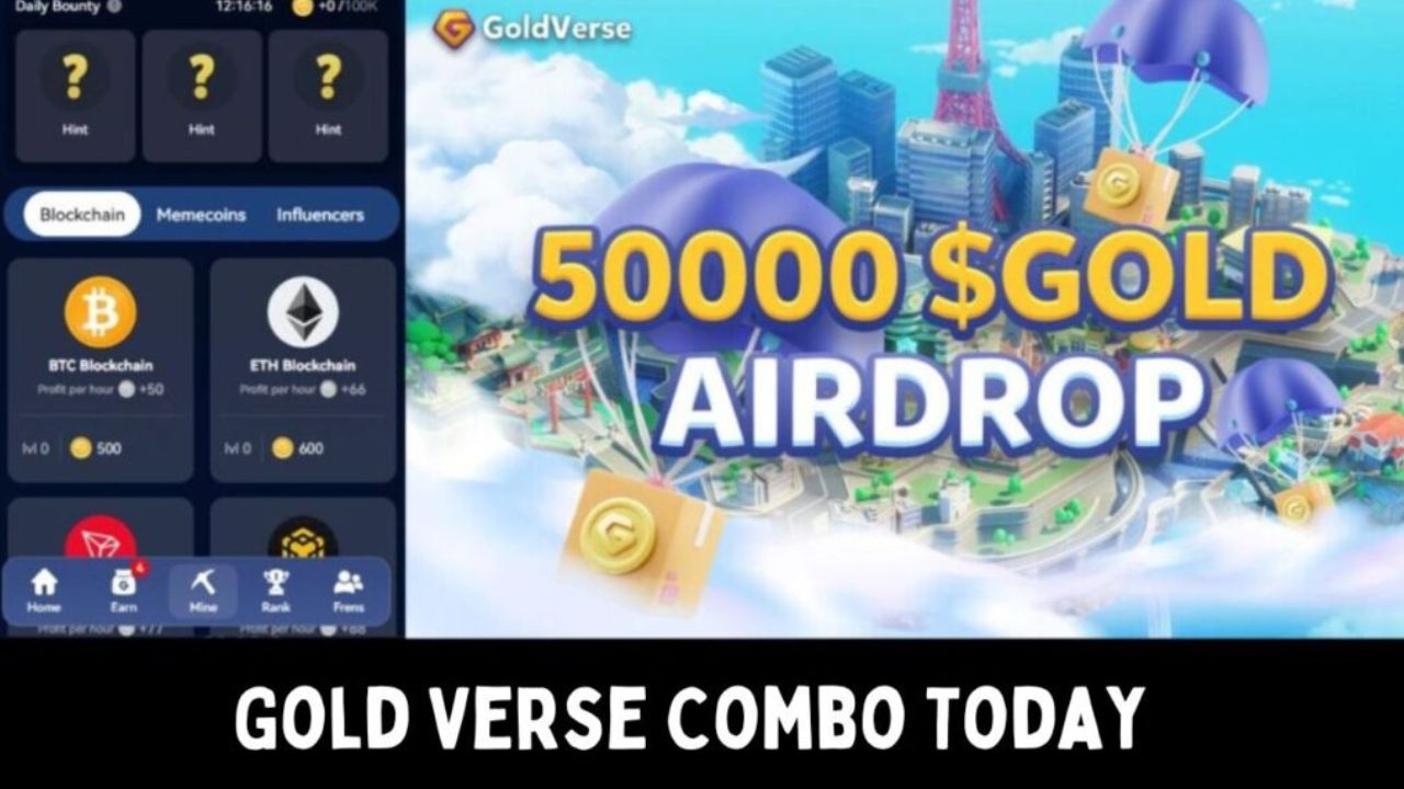 Goldverse 12 August Daily Combo