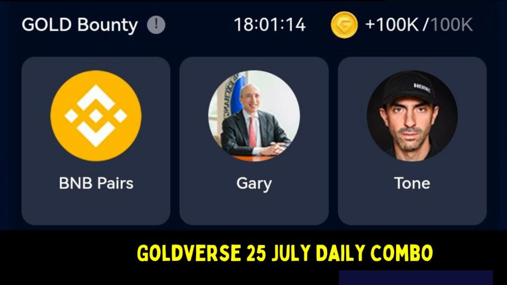  Goldverse 25 July Daily Combo 