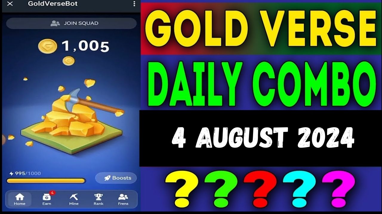 Goldverse 4 August Daily Combo