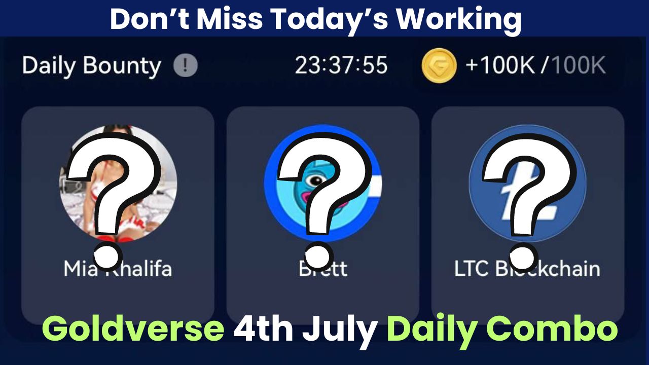 Goldverse 4th July Daily Combo