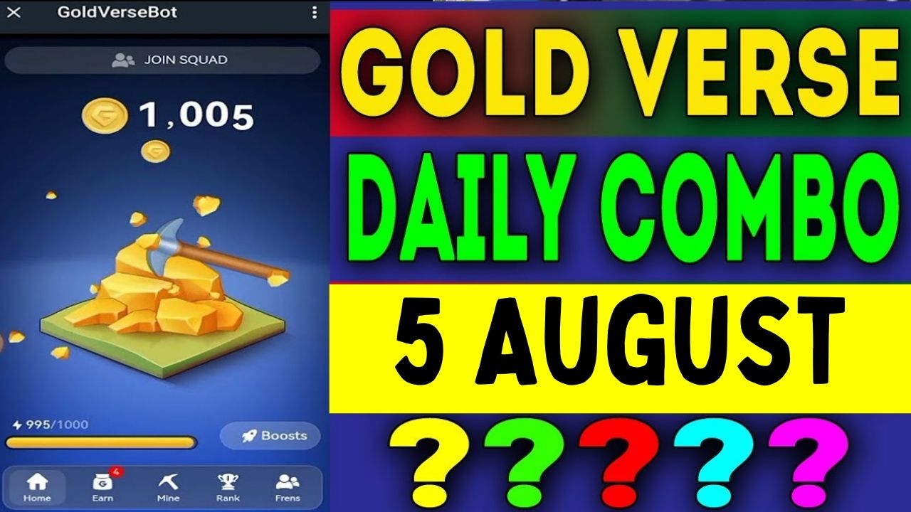 Goldverse 5 August Daily Combo