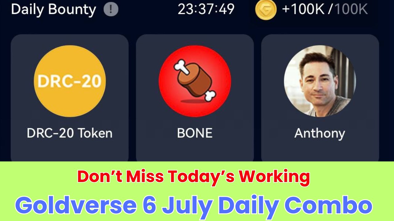 Goldverse 6 July Daily Combo