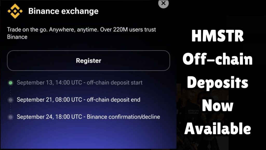 HMSTR Off-chain Deposits Now Available