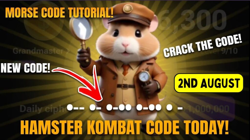 Hamster Kombat Cipher Morse Code Aug 2nd