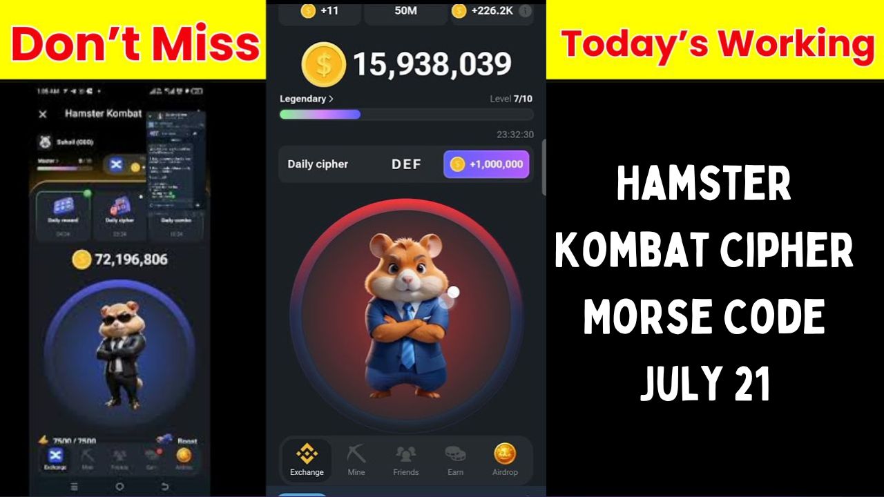 Hamster Kombat Cipher Morse Code July 21