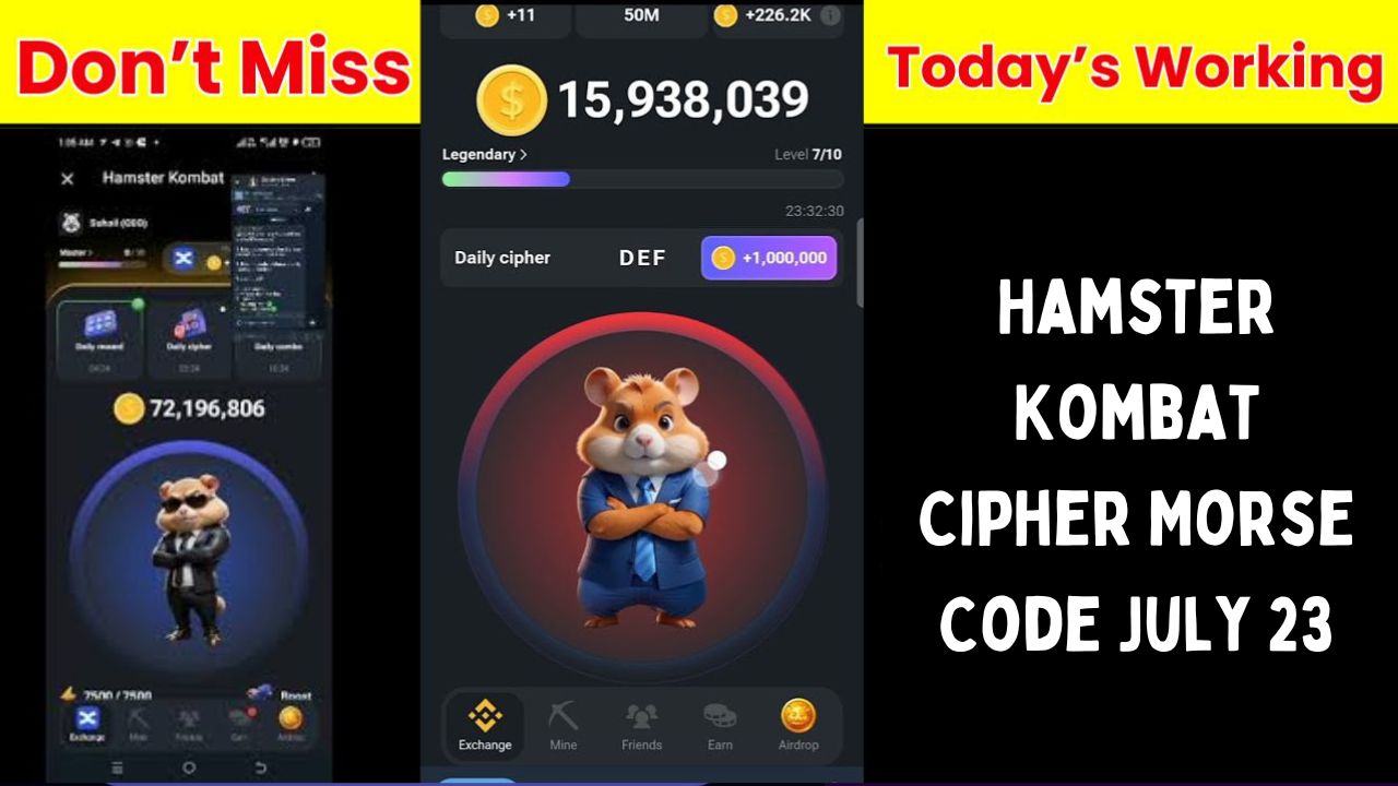 Hamster Kombat Cipher Morse Code July 23