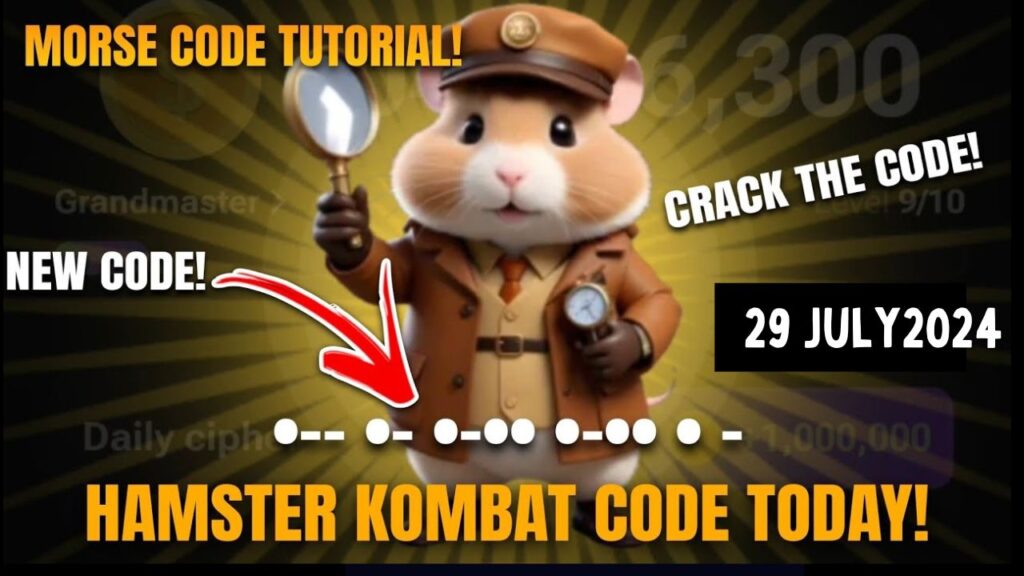 Hamster Kombat Cipher Morse Code July 29