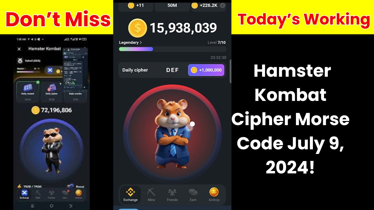 Hamster Kombat Cipher Morse Code July 9