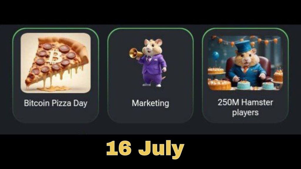 Hamster Kombat Combo Cards 16 July 