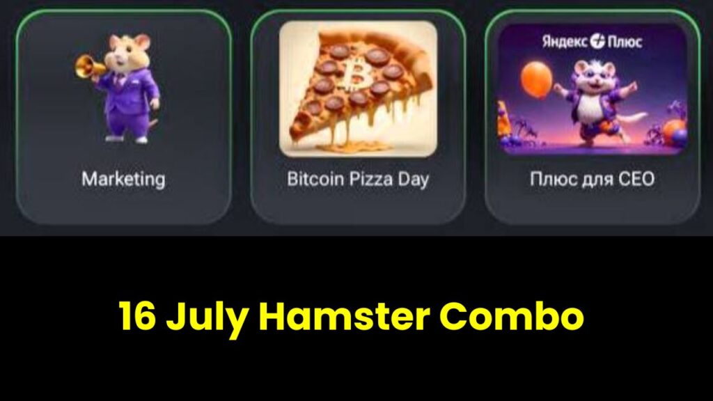 Hamster Kombat Combo Cards 16 July