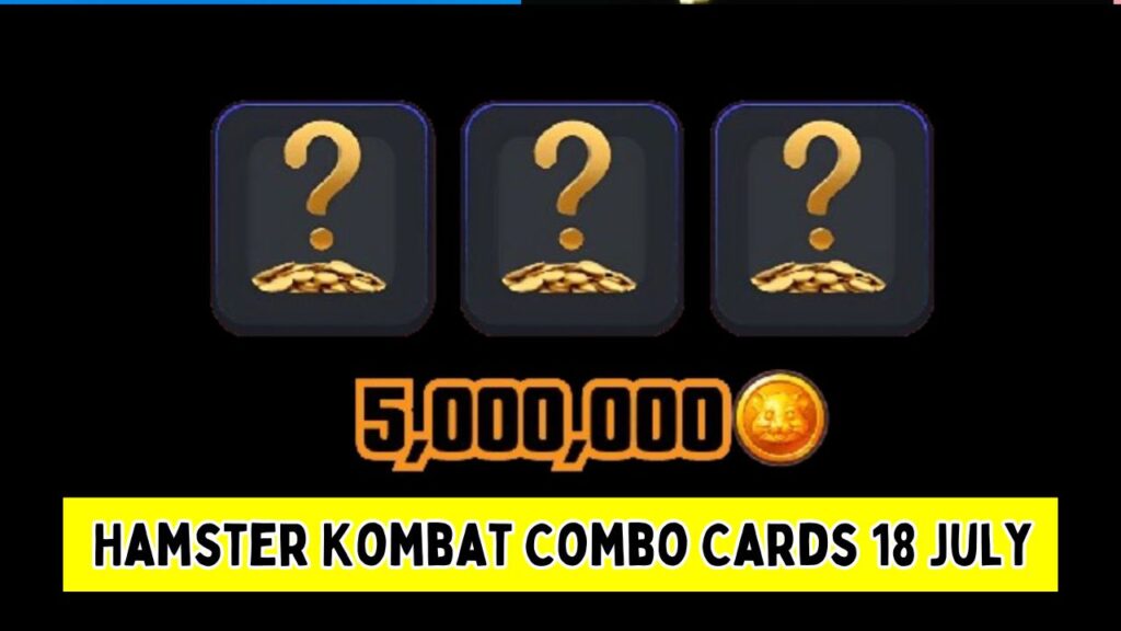 Hamster Kombat Combo Cards 18 July