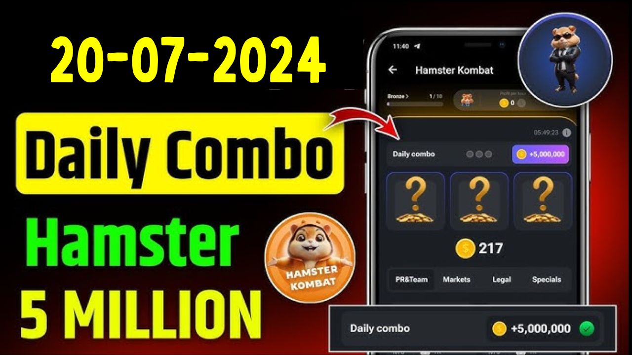 Hamster Kombat Combo Cards 20 July