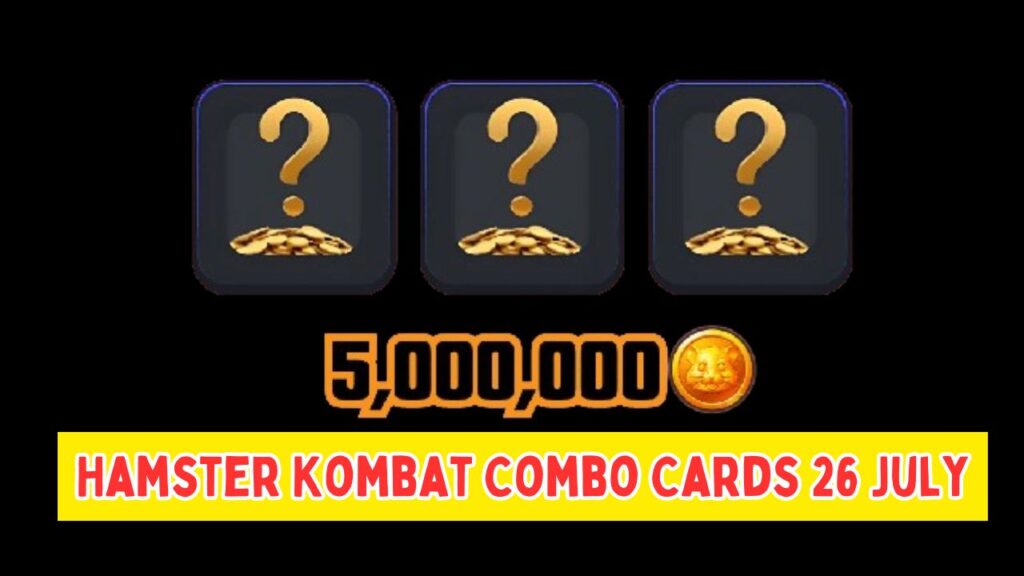 Hamster Kombat Combo Cards 26 July