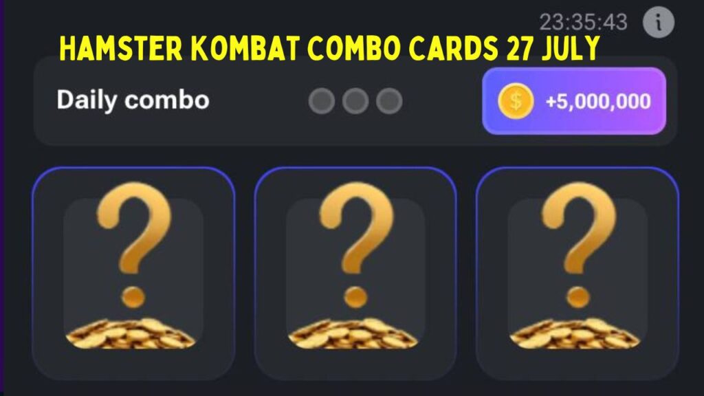 Hamster Kombat Combo Cards 27 July