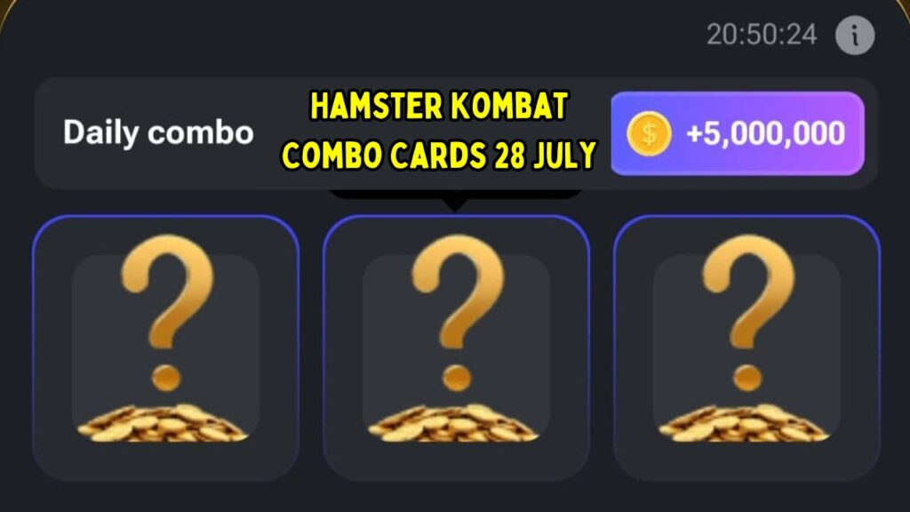 Hamster Kombat Combo Cards 28 July