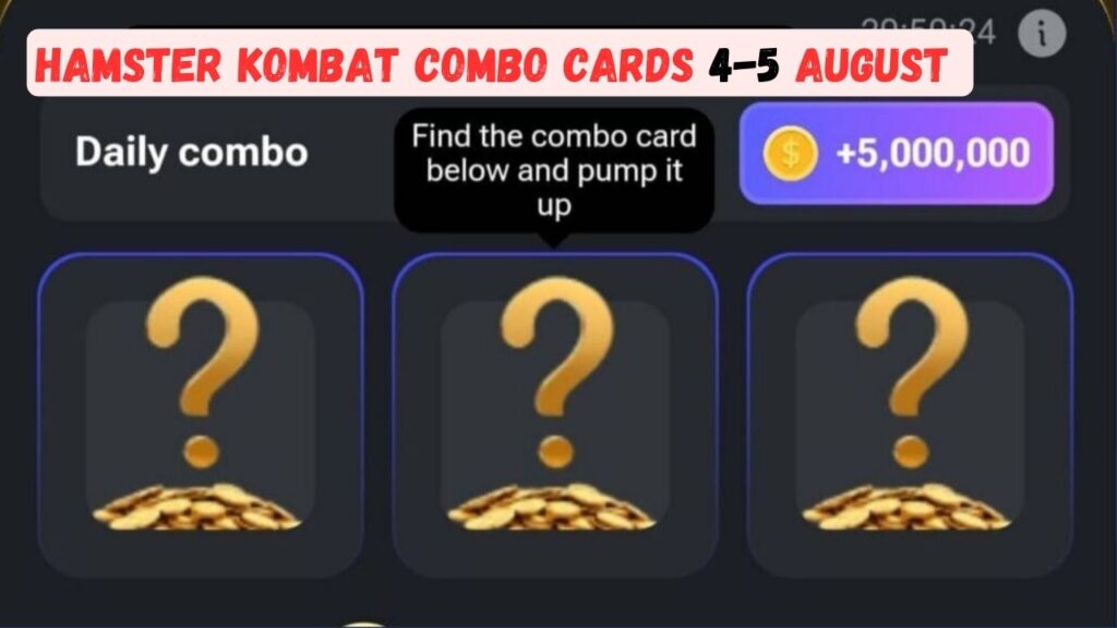 Hamster Kombat Combo Cards 5 August 