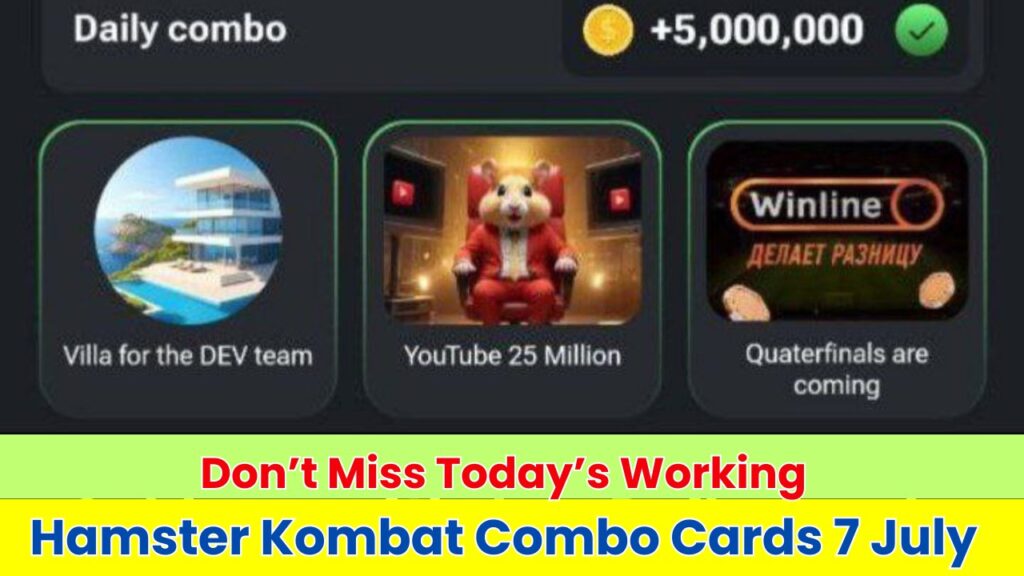 Hamster Kombat Combo Cards 7 July