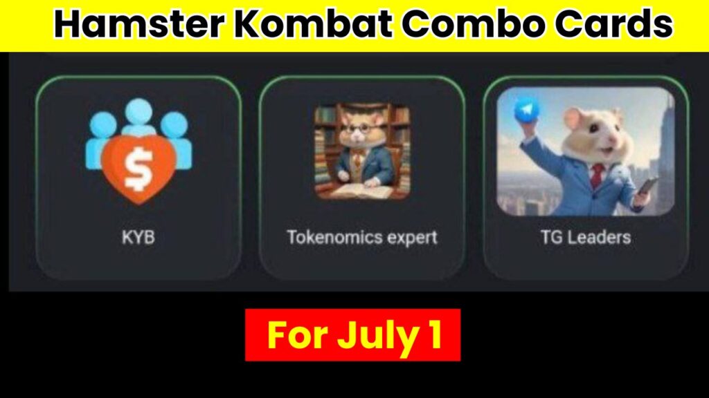 Hamster Kombat Combo Cards for July 1