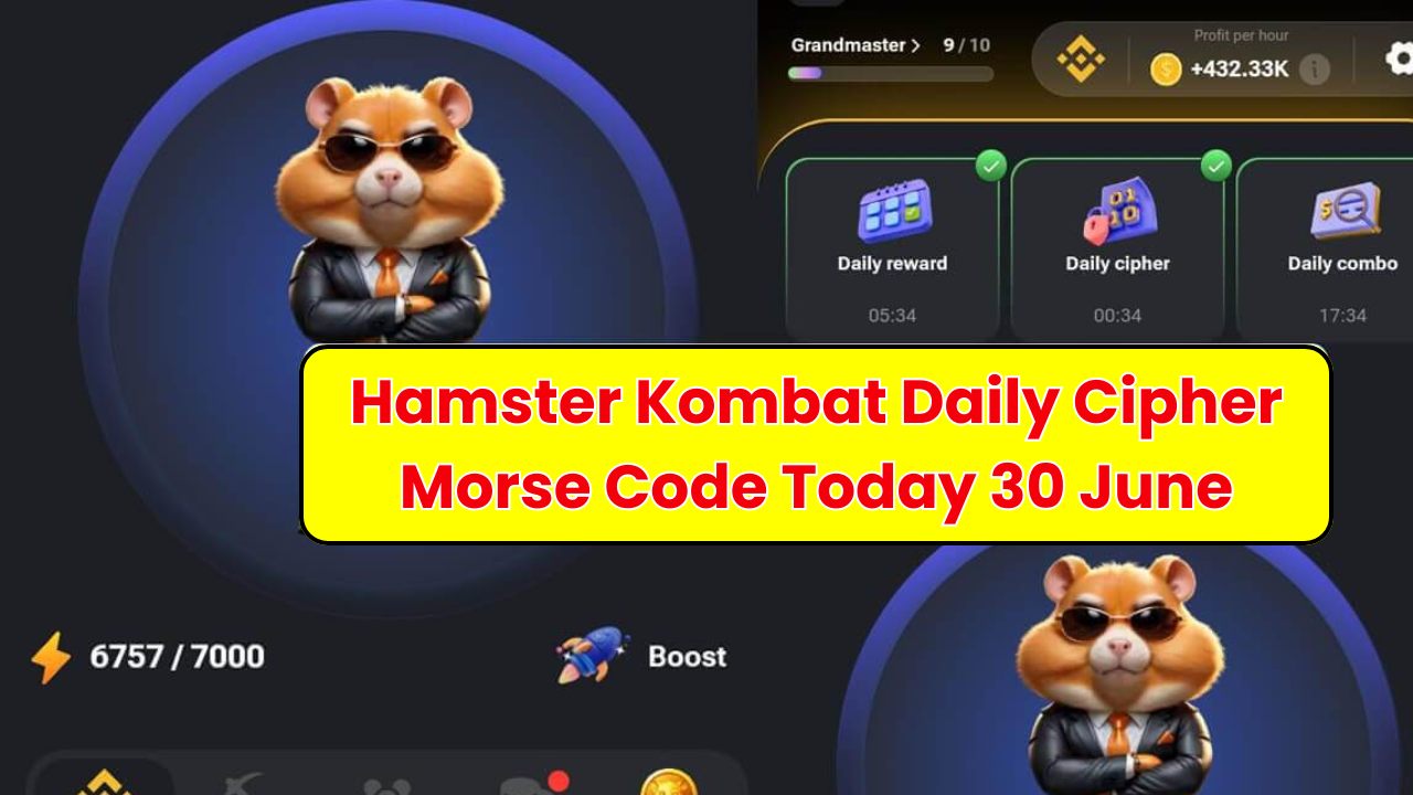 Hamster Kombat Daily Cipher Morse Code Today 30 June