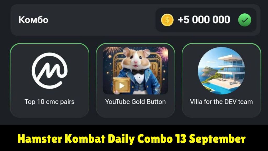 Hamster Kombat Daily Combo 13 September