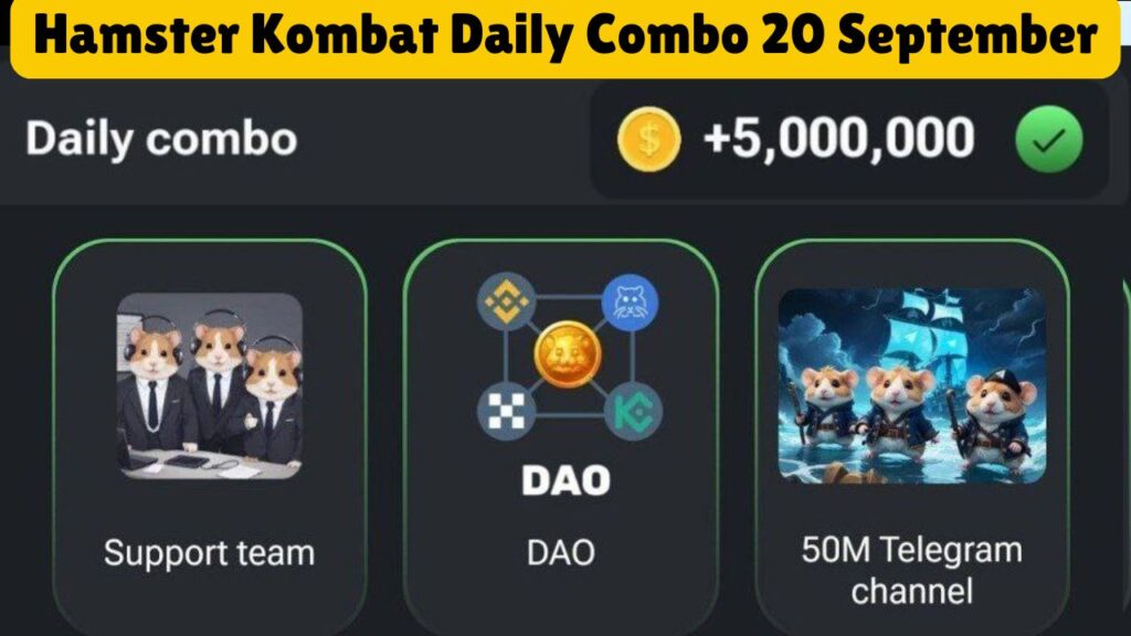 Hamster Kombat Daily Combo 20 September