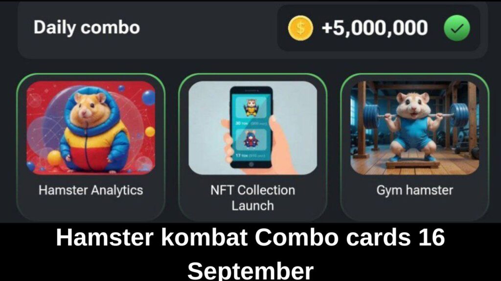 Hamster kombat Combo cards 16 September