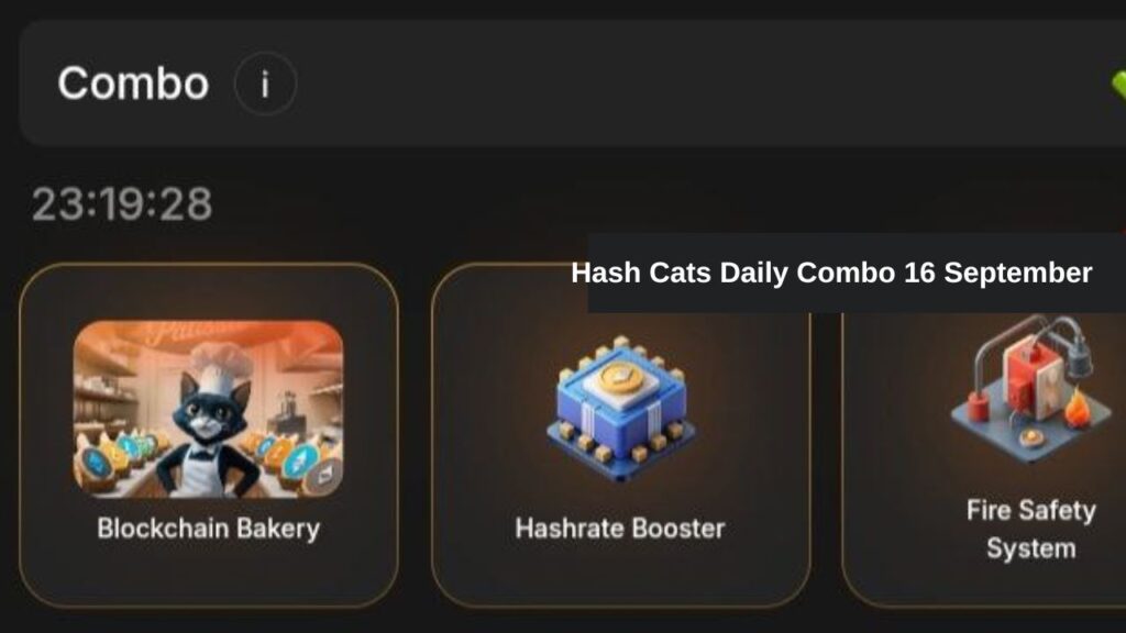 Hash Cats Daily Combo 16 September