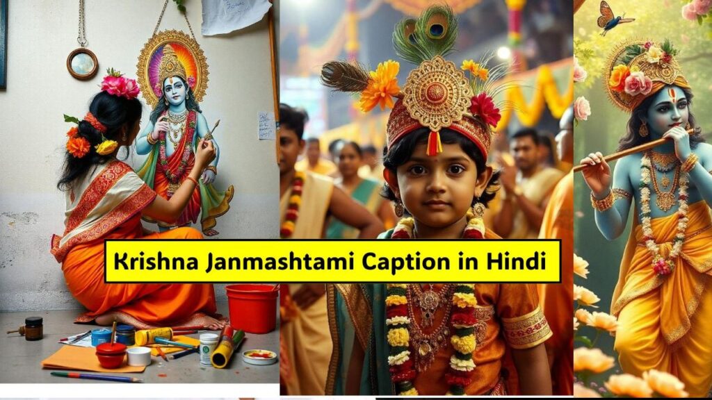 Krishna Janmashtami Caption in Hindi