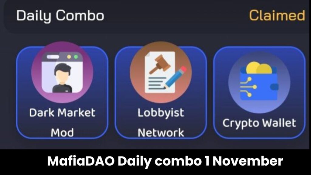 MafiaDAO Daily combo 1 November