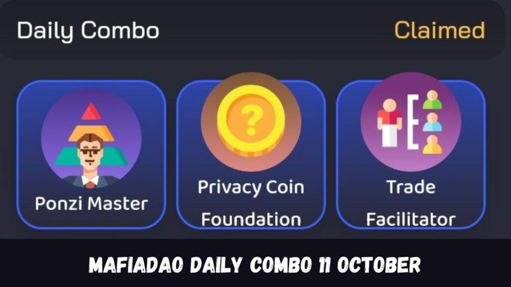 MafiaDAO Daily combo 11 October