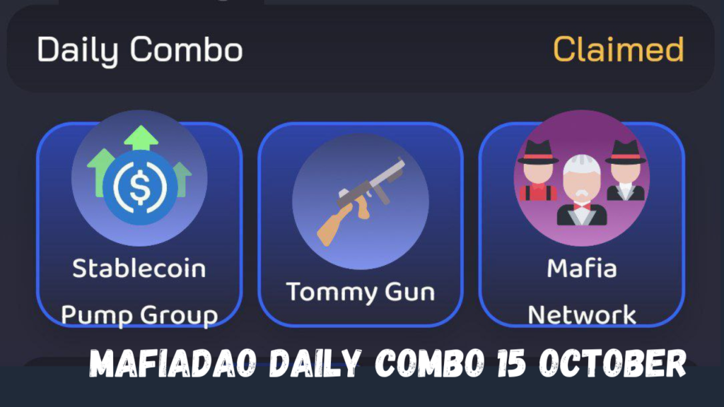 MafiaDAO Daily combo 15 October